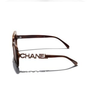 Chanel Acetate Strass Square sunglasses